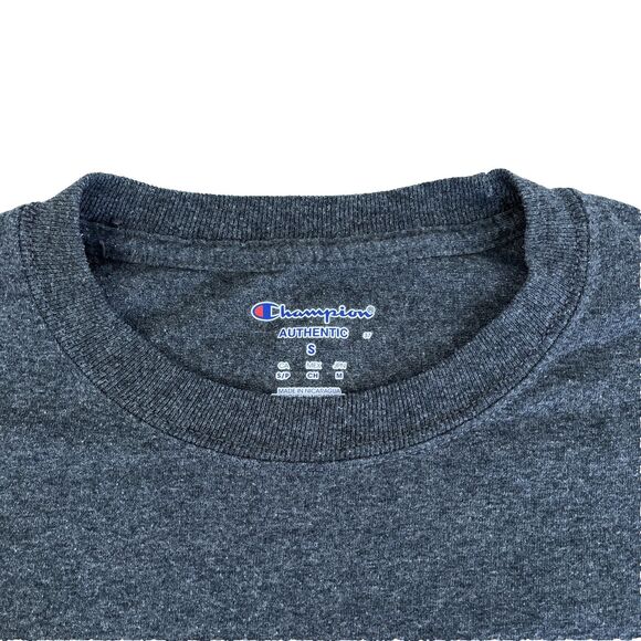 Mens Cornell University Short Sleeve Double Sided Graphic T-Shirt Sz S Gray - Picture 4 of 6